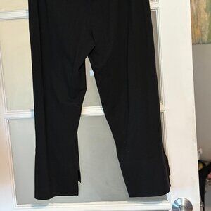 HABITAT BLACK HI-LO CAPRI WITH SIDE SLITS SIZE M EUC
